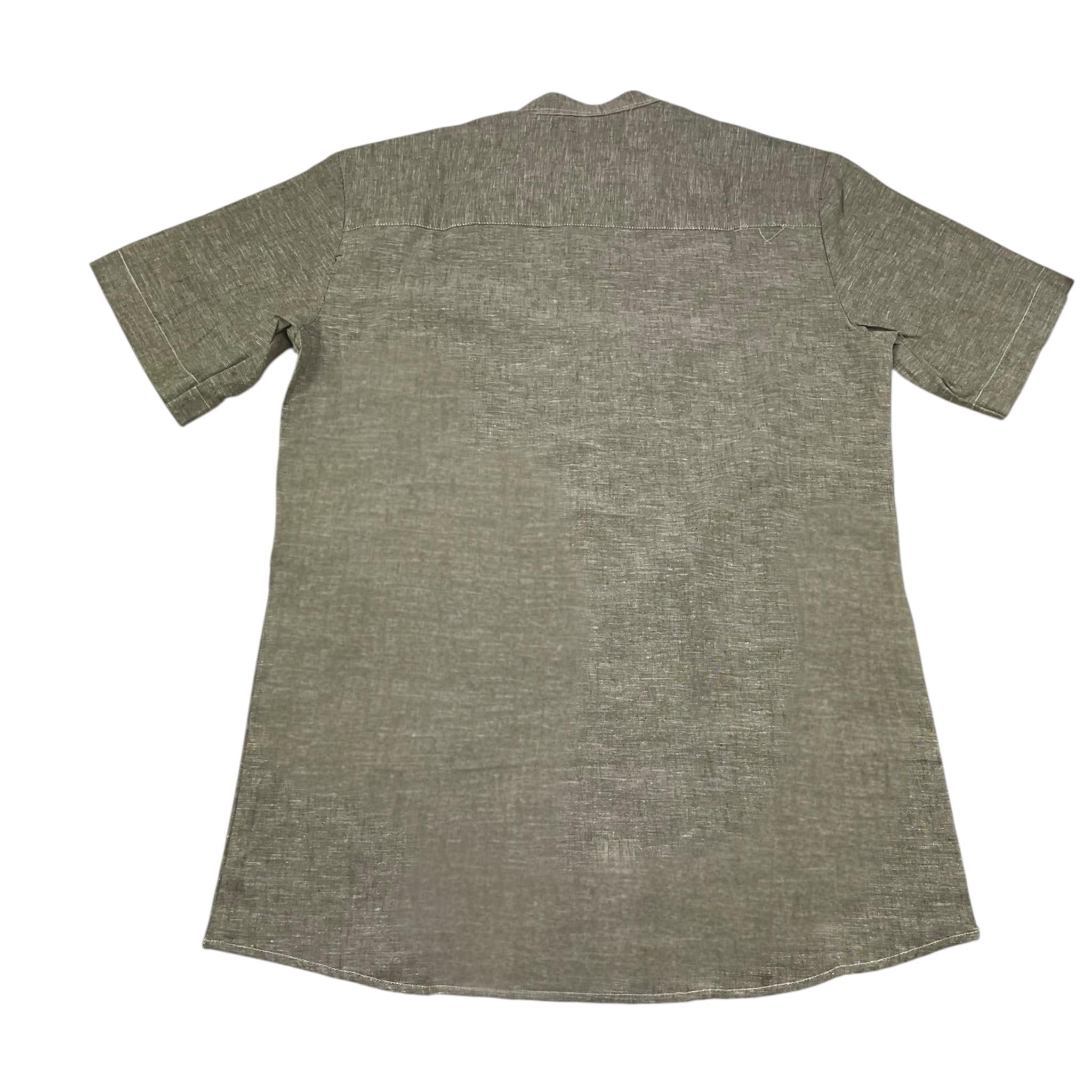 Louis Dieudonne' Camicia Tinta Unita Mezza Manica con Collo Coreano per Bambino DJDJJ GRIGIO LOUIS DIEUDONNE' 