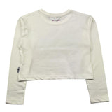 JOHN RICHMOND shirt modello crop tinta unita con stampa in contrasto Bianco per Bambina RGA24012TS BIANCO JOHN RICHMOND 