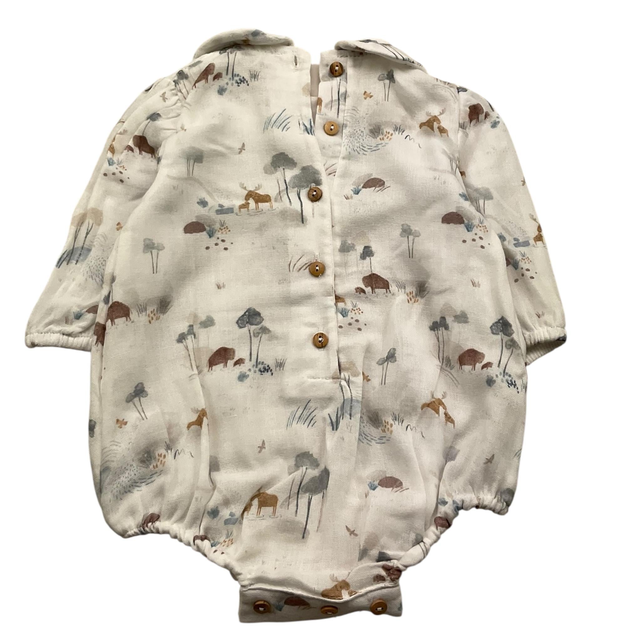 WEDOBLE body camicia manica lunga tinta unita con stampe in contrasto Bianco per Neonato I2404916 BIANCO WEDOBLE 