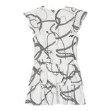Liu Jo Abito Mezza Manica Tinta Unita con Stampe per Bambina GA3163 BIANCO LIU JO 