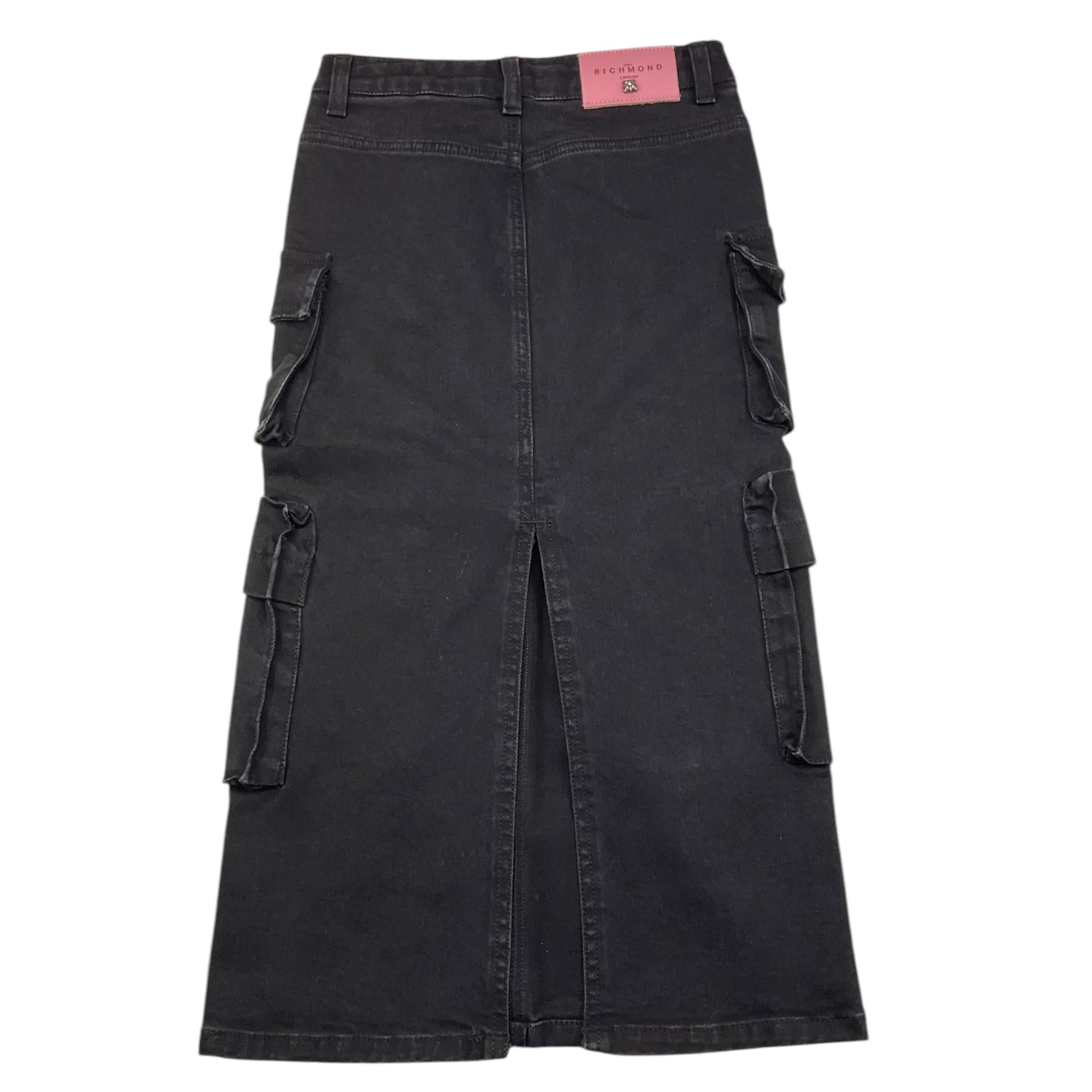 JOHN RICHMOND gonna tinta unita con spacco posteriore Nero per Bambina RGA25207GO NERO JOHN RICHMOND 