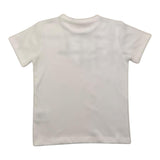Cesare Paciotti Crew Neck T-Shirt Solid Color With Contrast Print White For Boys