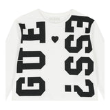 GUESS shirt girocollo tinta unita con stampe Bianco per Bambina J4YI03K8HM4 BIANCO GUESS 