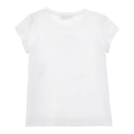 Monnalisa T-Shirt Girocollo Tinta Unita con Stampa per Neonata 11E622XXN BIANCO MONNALISA 