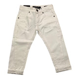 Patriot Jeans Solid Color With Rips And Adjustable Waist White For Boys