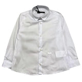 DANIELE ALESSANDRINI camicia manica lunga tinta unita Bianco per Neonato 1291C00027X BIANCO DANIELE ALESSANDRINI 