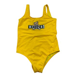 Moschino Costume Intero Tinta Unita con Stampa per Bambina H2L00B GIALLO MOSCHINO 