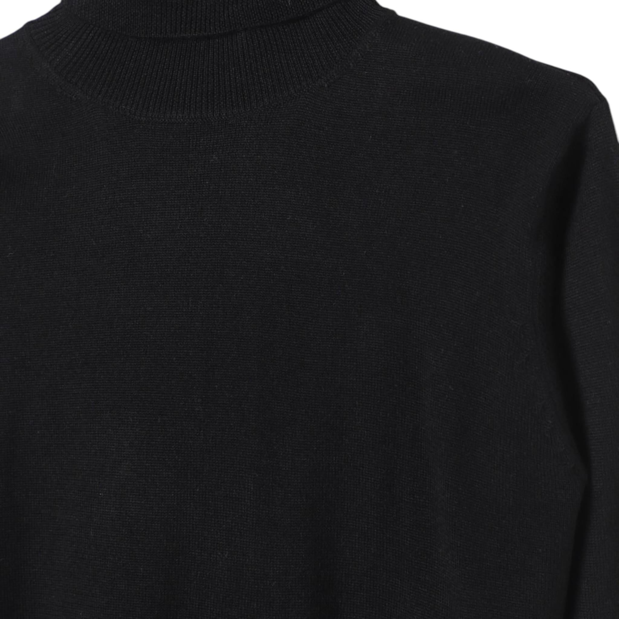 N°21 maglia modello dolcevita tinta unita con logo Nero per Bambina N2100A NERO N°21 