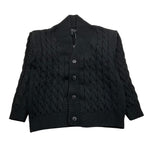 OFFICINA MILANESE cardigan tinta unita scollo a v Nero per Bambino JCARDIGAN NERO OFFICINA MILANESE 