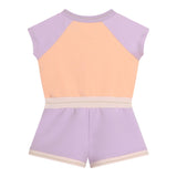 Carre'Ment Beau Pink Half Sleeve One-Piece Jumpsuit For Baby Girl