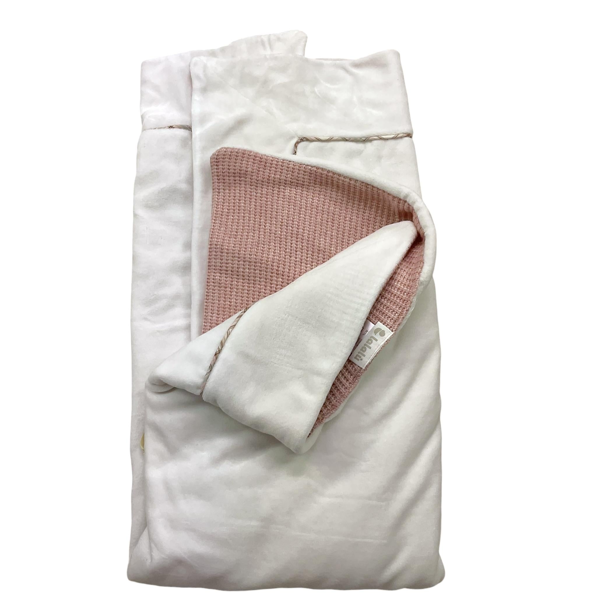 LALALU' coperta bicolore con stampa Bianco per Neonata COL6N BIANCO LALALU' 