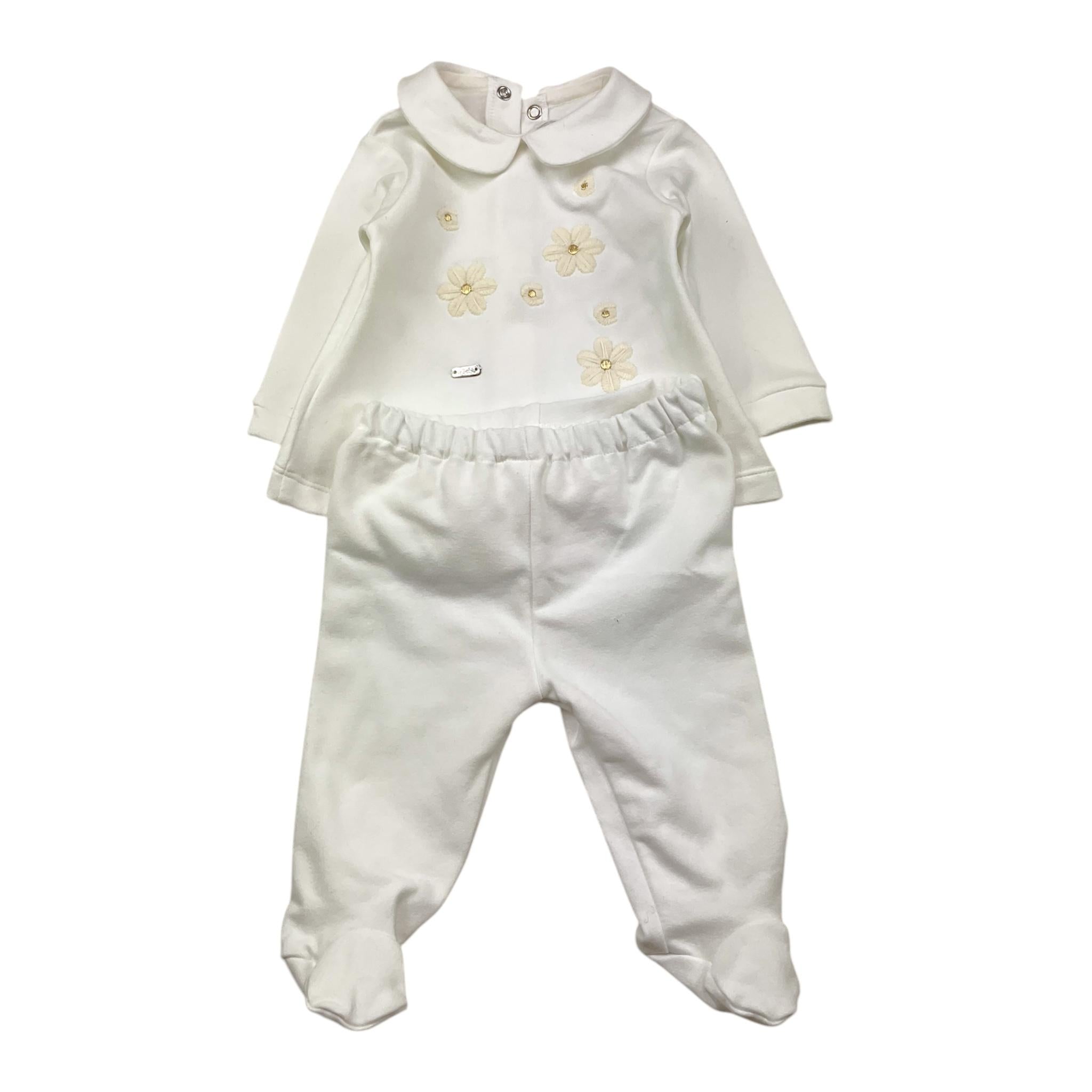 LE BEBE' completo 2pz maglia-ghettina Bianco per Neonata LBG5982 BIANCO LE BEBE' 