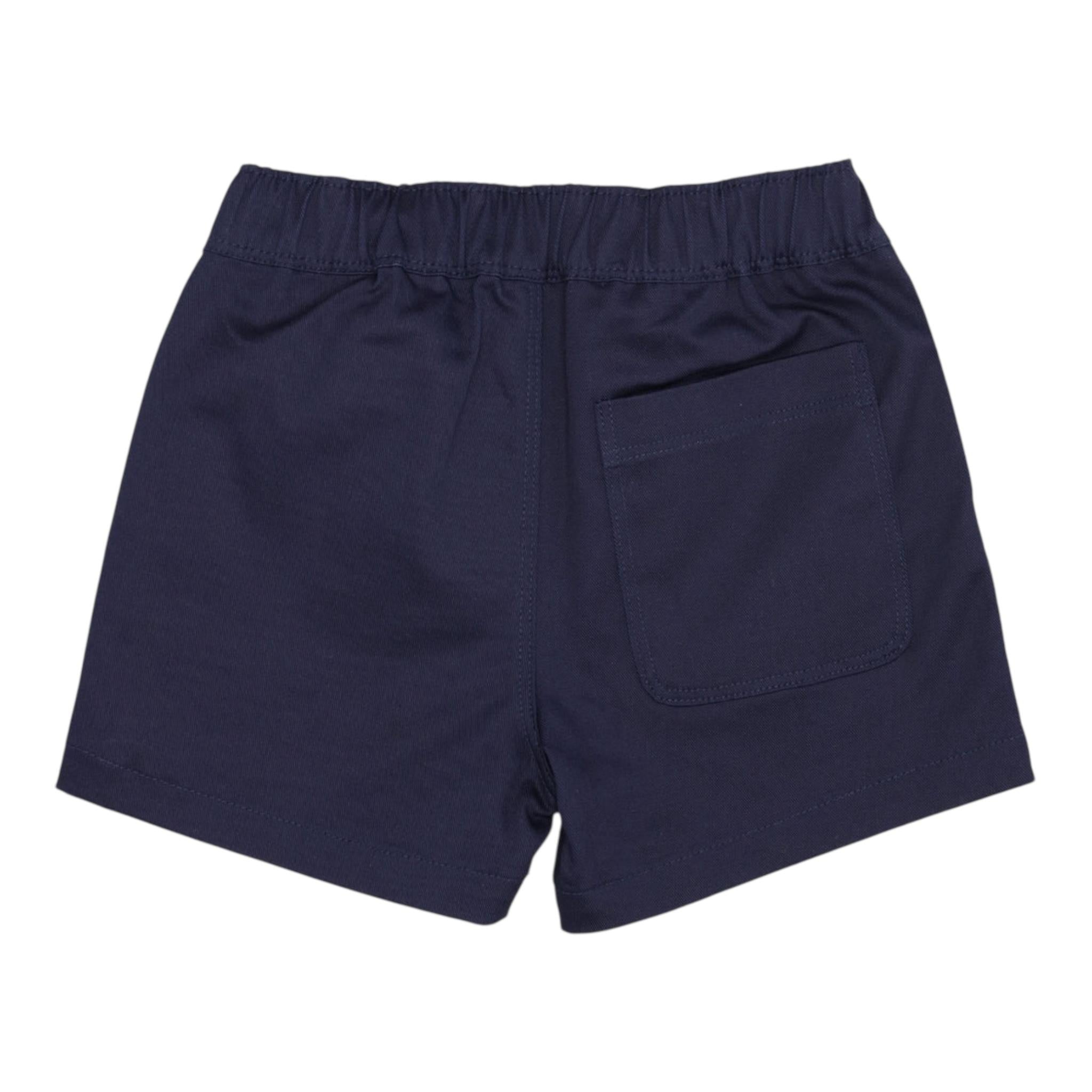 Moschino Bermuda Tinta Unita con Elastico In Vita per Neonato NUQ018 BLU MOSCHINO 