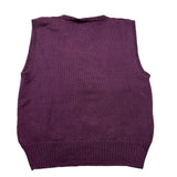 LA STUPENDERIA gilet tinta unita in maglia Viola per Bambina WJGL42 VIOLA LA STUPENDERIA 