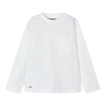 Mayoral Shirt Girocollo Tinta Unita con Taschino per Bambino 3050 BIANCO MAYORAL 