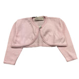 JO Milano Solid Color Pink Shrug For Baby Girl
