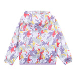 K-Way Giubbino Stampa Fantasia con Cappuccio per Bambina K6115BW BIANCO K-WAY 