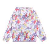 K-Way Giubbino Stampa Fantasia con Cappuccio per Bambina K6115BW BIANCO K-WAY 