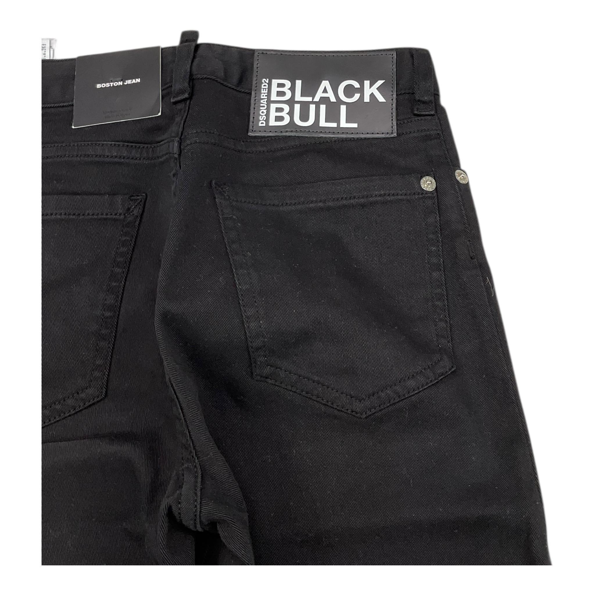 DSQUARED2 jeans tinta unita con 5 tasche Nero per Bambino DQ05011 NERO DSQUARED2 