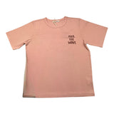Zoe &amp; Tobiah Solid Color Pink Print Crew Neck T-Shirt For Girls
