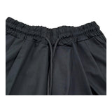 Make Bermuda Tinta Unita con Elastico In Vita per Bambino MK2446 NERO MAKE 