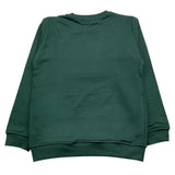 MOUSSE felpa chiusa girocollo tinta unita con stampa mario Verde per Neonato HFKG368G VERDE MOUSSE 