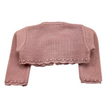 Valentina Bebes Solid Color Pink Baby Girl Shrug