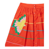 Stella Mccartney Solid Color Skirt With Red Print For Girls