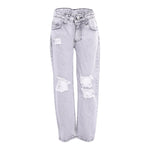JOHN RICHMOND jeans tinta unita con girovita regolabile Grigio per Bambino RBA24158JEX GRIGIO JOHN RICHMOND 
