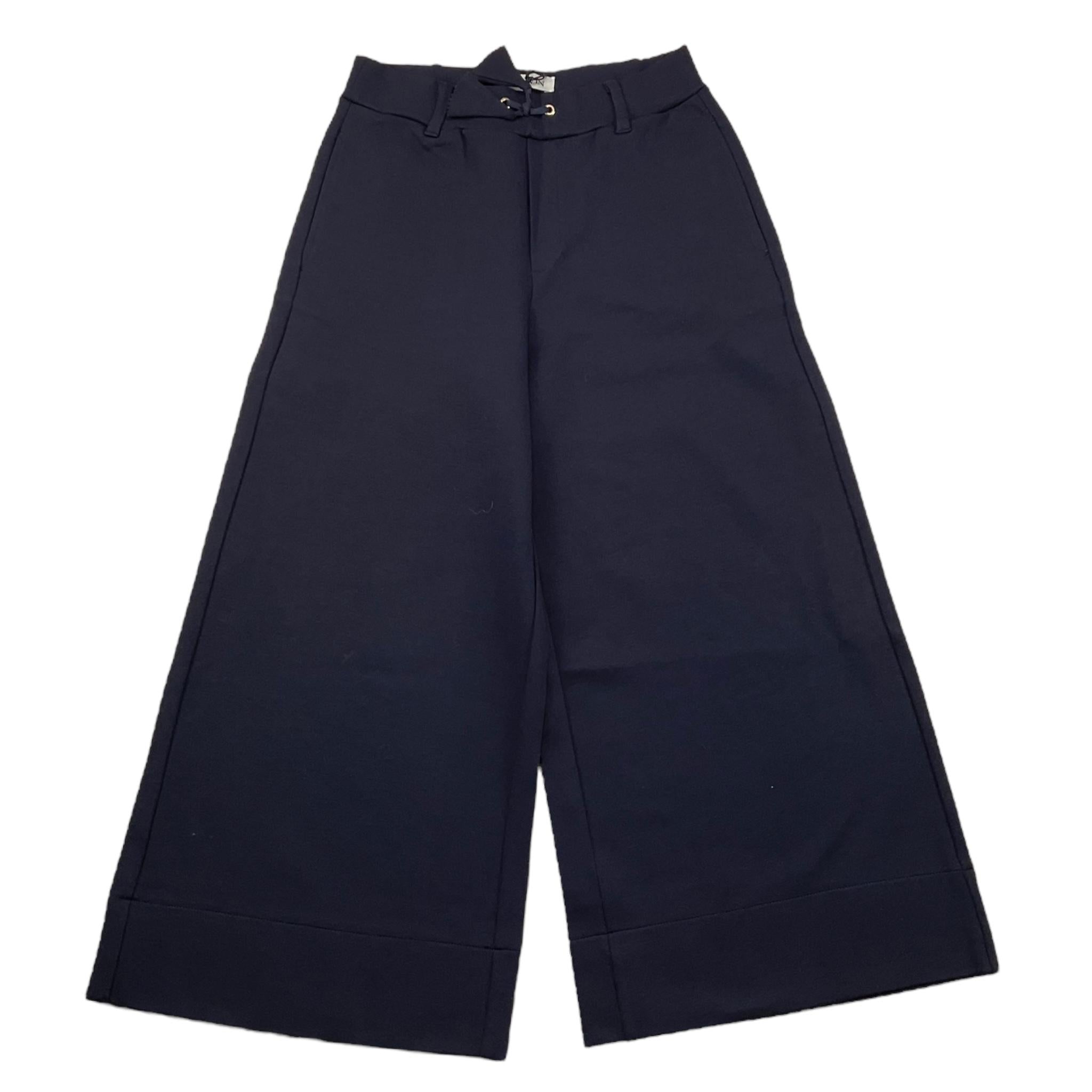 LANVIN pantalone tinta unita modello palazzo Blu per Bambina N14060 BLU LANVIN 