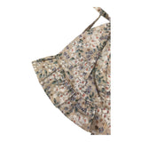 Caffe' D'Orzo Plain Color Hat Floral Pattern Beige For Baby Girl