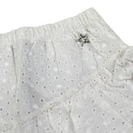 Shopart Gonna tinta unita con Pizzo Sangallo Bianco per Bambina 023024 BIANCO SHOPART 
