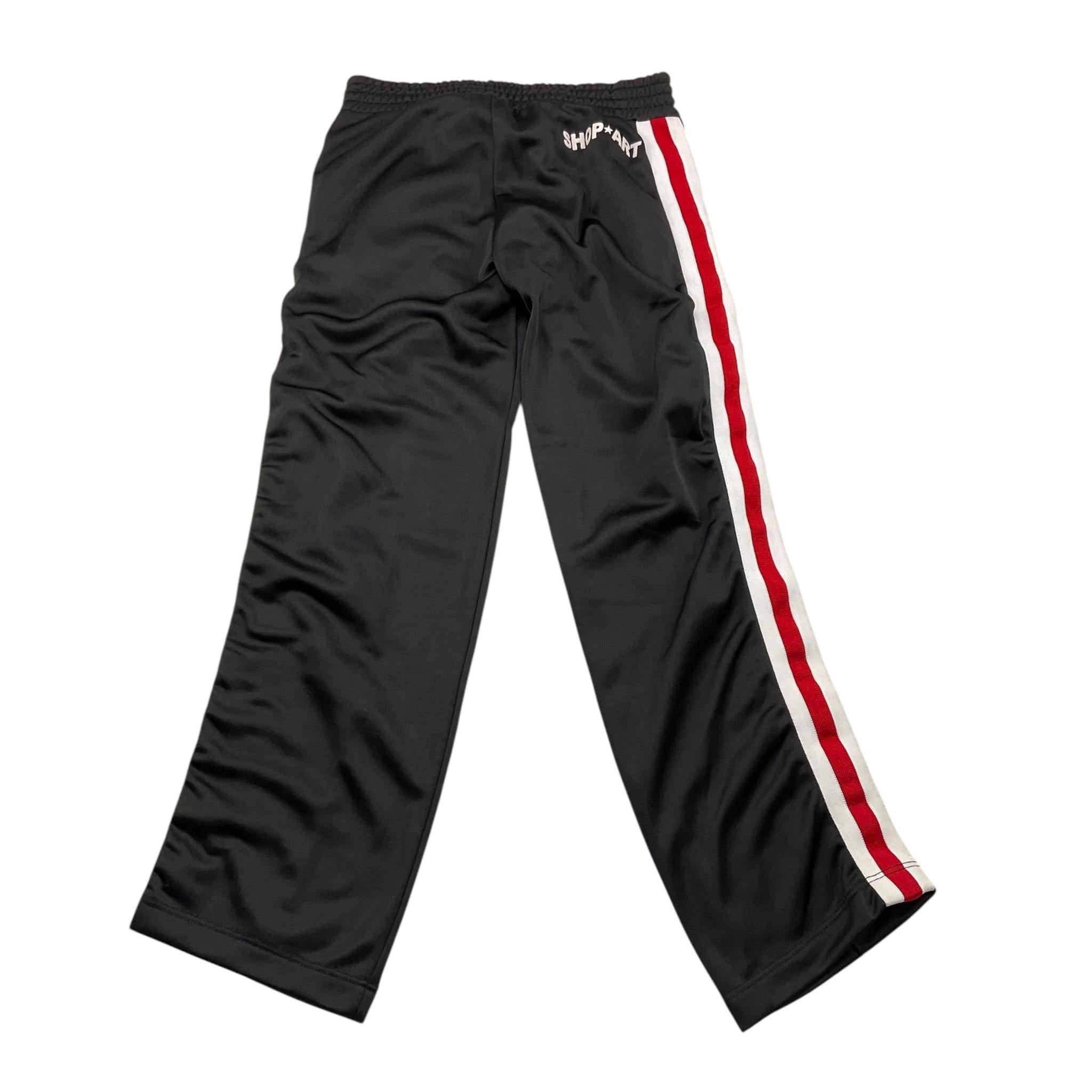 SHOPART pantalone tinta unita con profili in contrasto Nero per Bambina PAN0815 NERO SHOPART 
