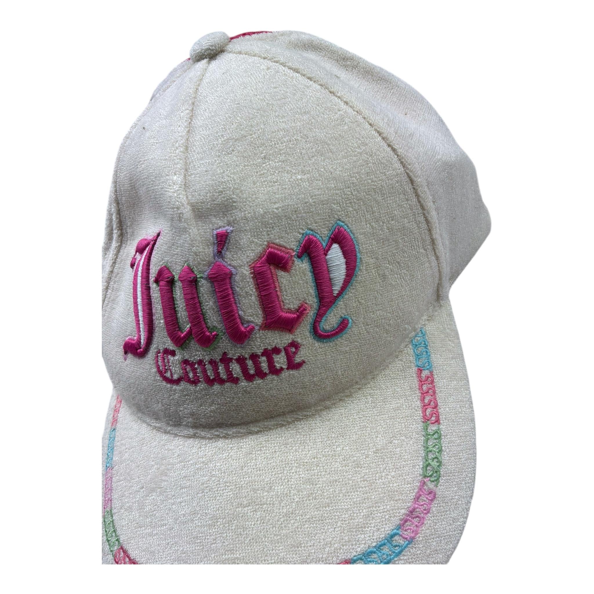 Juicy Couture Cappello Tinta Unita Modello Berretto con Stampa per Bambina JBX6532 BIANCO JUICY COUTURE 