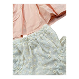 Valentina Bebes Set Abito-Coulotte Tinta Unita per Bambina LOVE12J ROSA VALENTINA BEBES 