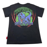 Propaganda T-Shirt Crew Neck Solid Color With Print Black For Boys