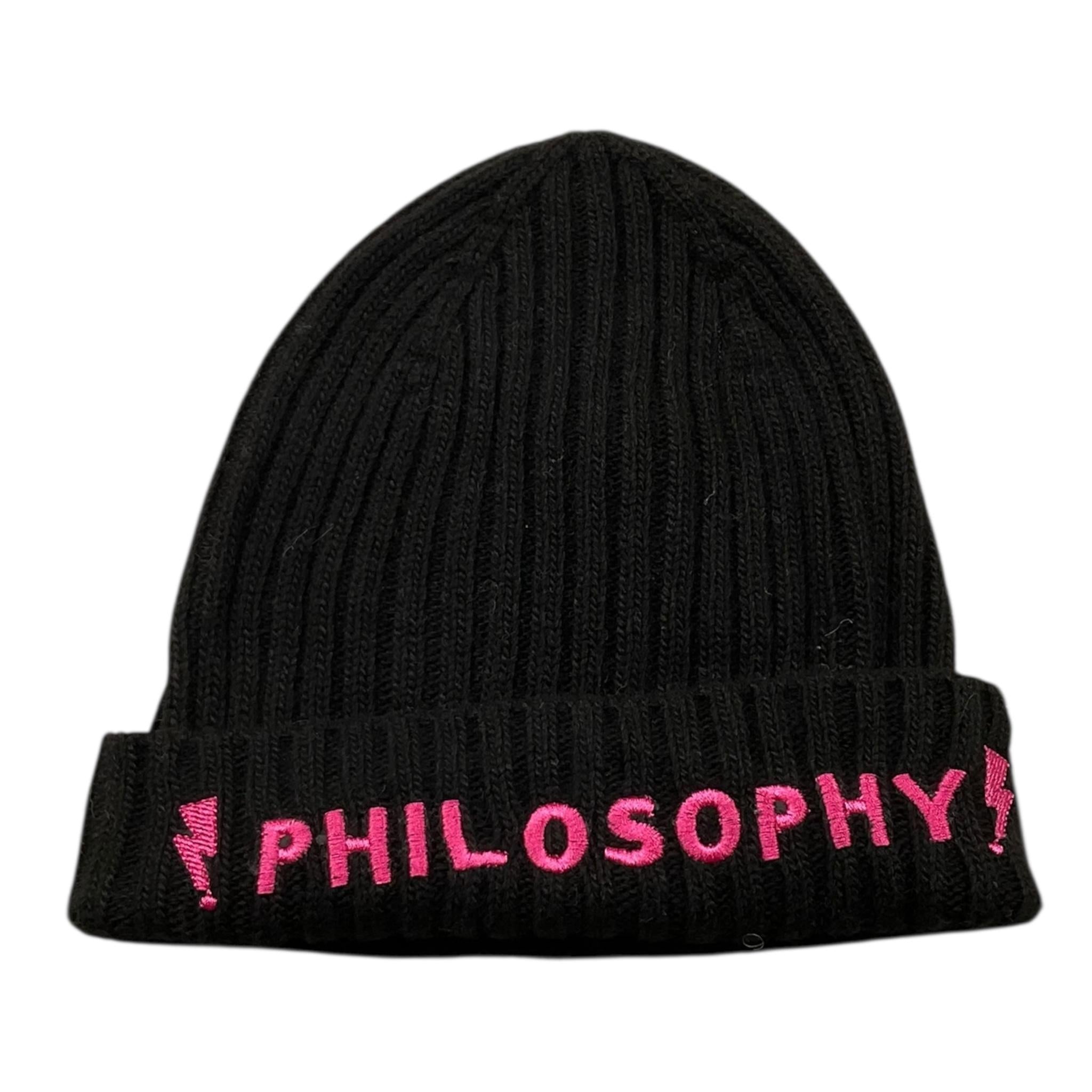 PHILOSOPHY cappello tinta unita cn logo Nero per Bambina PFCP003 NERO PHILOSOPHY 