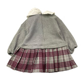 LE BEBE' abito tinta unita con fantasia a righe Grigio per Neonata LBG6080 GRIGIO LE BEBE' 