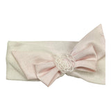 Minu' Plain Hair Band With Contrasting White Bow For Newborn