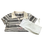 Dixie Set Polo-Top Biclore per Bambina ME04231G74 BIANCO/NERO DIXIE 