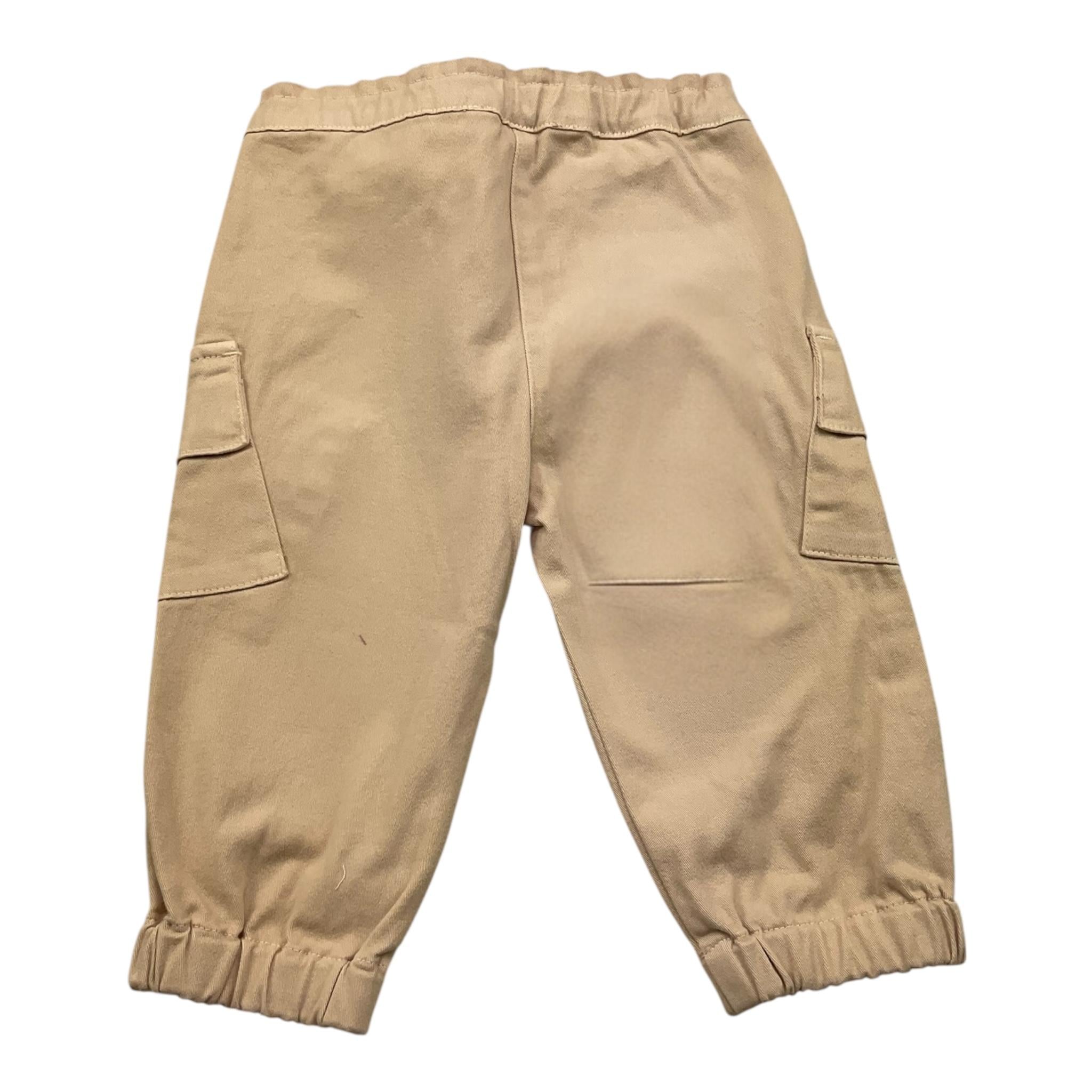 PLEASE pantalone tinta unita con elastic in vita Beige per Bambina PE28132G65 BEIGE PLEASE 