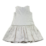 Monnalisa Abito Tinta Unita Giromanica con Ricami per Bambina 717914 AVORIO MONNALISA 