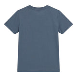 Guess T-Shirt Girocollo Tinta Unita con Stampa per Bambino L5RI12K8HM4X BLU GUESS 