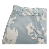 M+E' Short Tinta Unita con Stampa E Elastico In Vita per Neonata UE1805N AZZURRO M+E' 