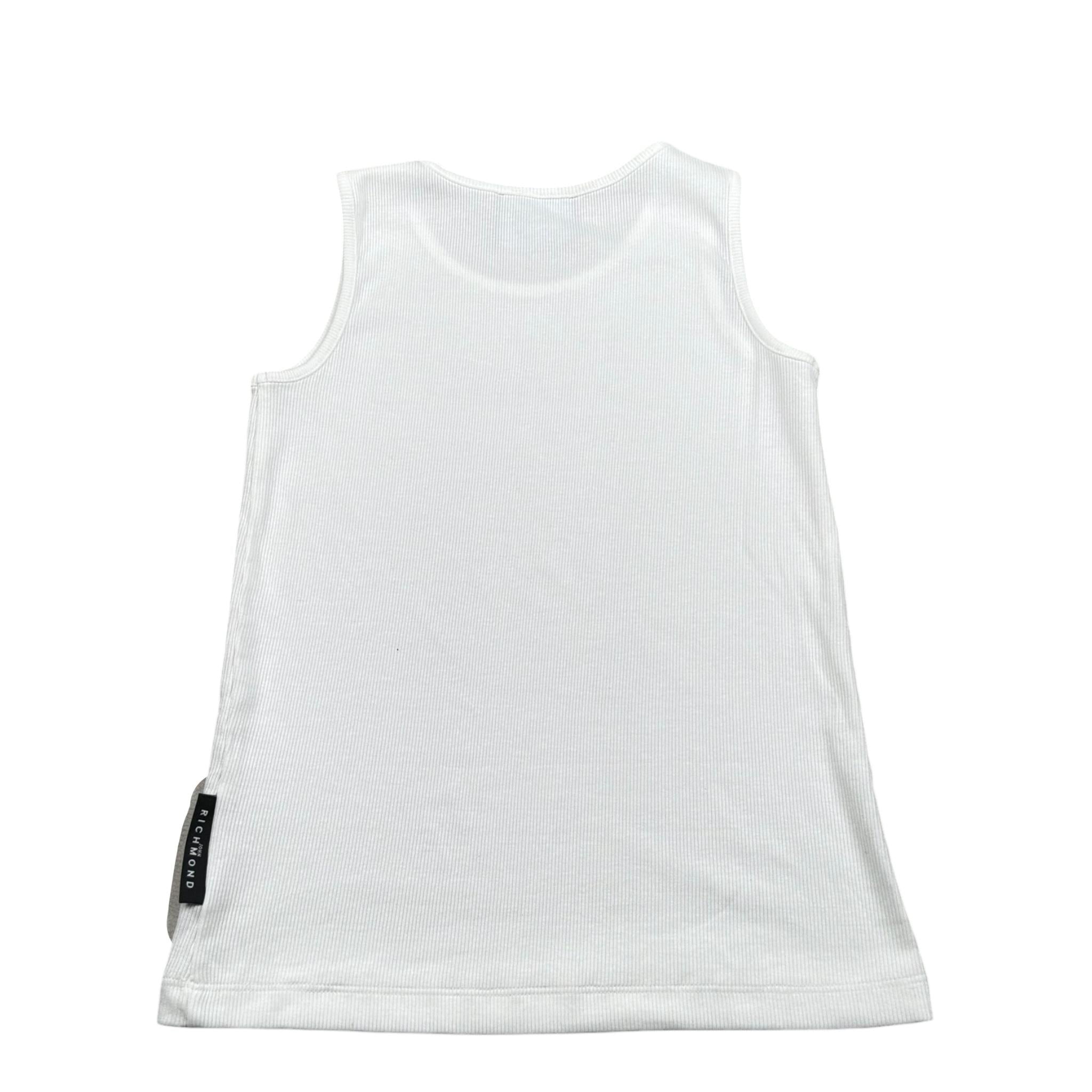 John Richmond Canotta Tinta Unita con Logo per Bambino RGP26004CN BIANCO JOHN RICHMOND 