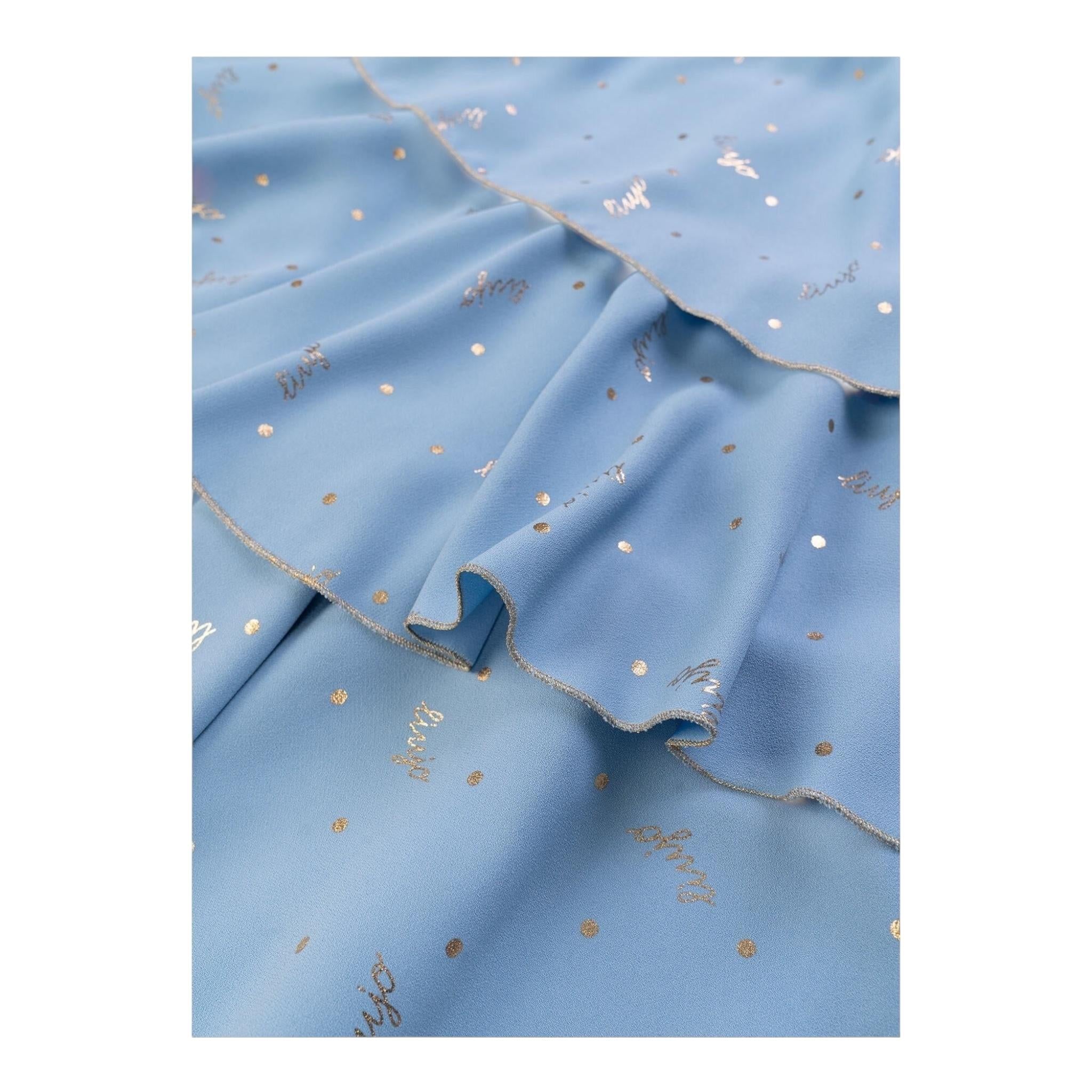 Liu Jo Abito Tinta Unita con Stampa per Bambina KF4048 AZZURRO LIU JO 