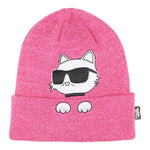 KARL LAGERFELD set cappello-scaldacollo tinta unita Rosa per Bambina Z30333 ROSA KARL LAGERFELD 