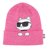 KARL LAGERFELD set cappello-scaldacollo tinta unita Rosa per Bambina Z30333 ROSA KARL LAGERFELD 