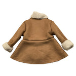 JANICE cappotto tinta unita con pelliccia Cammello per Bambina JN636N CAMMELLO JANICE 