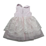 Colori Chiari Abito Giromanica con Ricami Rosa per Neonata FN105861 ROSA COLORI CHIARI 
